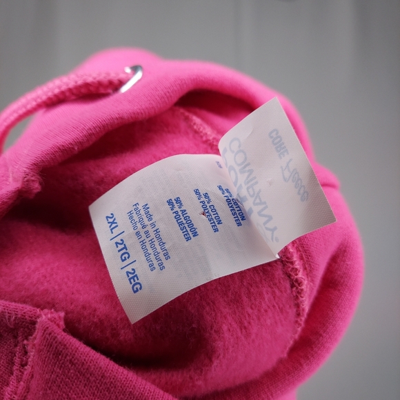 No One Fights Alone Hoodie Sweatshirt Full Zip Pocket Pink Cancer Awareness 2XL - Picture 7 of 7